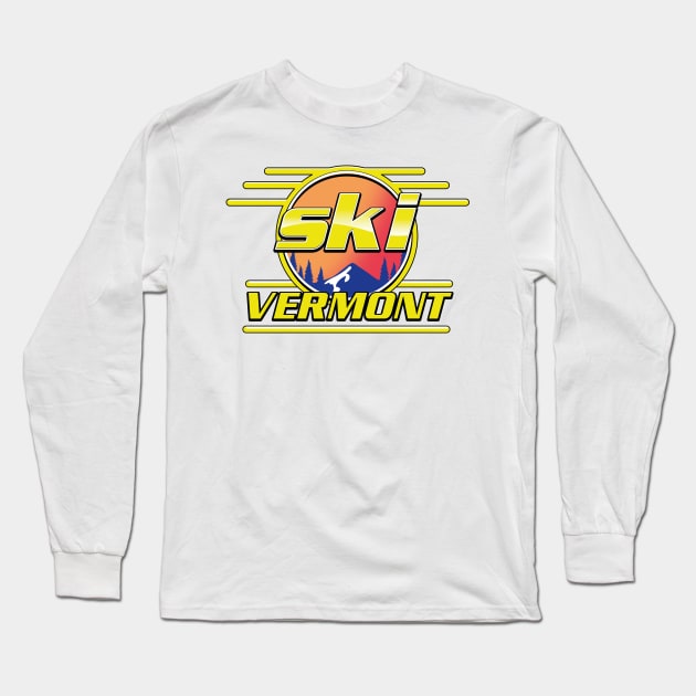 Ski Vermont Long Sleeve T-Shirt by nickemporium1